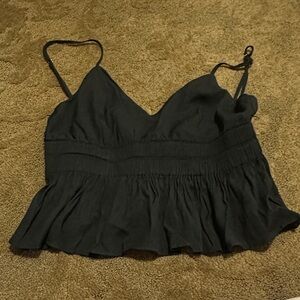 Cotton Candy Black Camisole Top